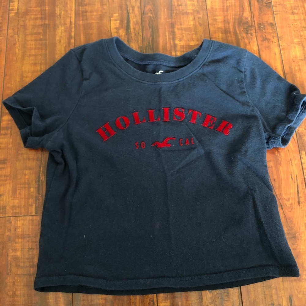Navy blue crop top
